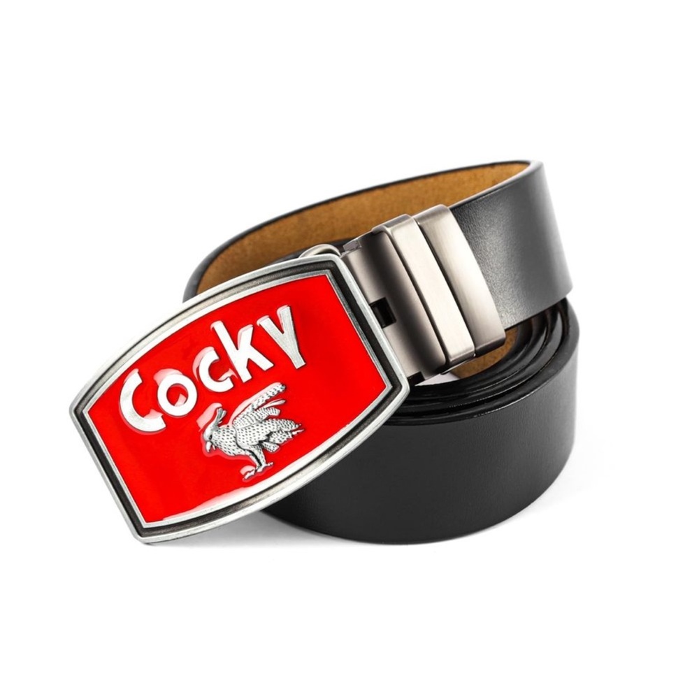 Western Belt Cowboy Belts For Men Women, Western Leather Belts Cocky Buckle New